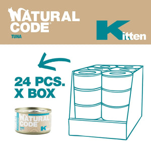 Natural Code Kitten Wet Food Tuna 85g Natural Code