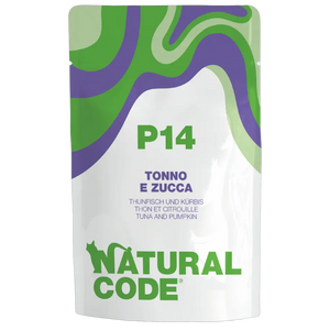 8033837552246, Natural Code Cat Wet Food Pouch Tuna & Pumpkin Adult 70g, 1