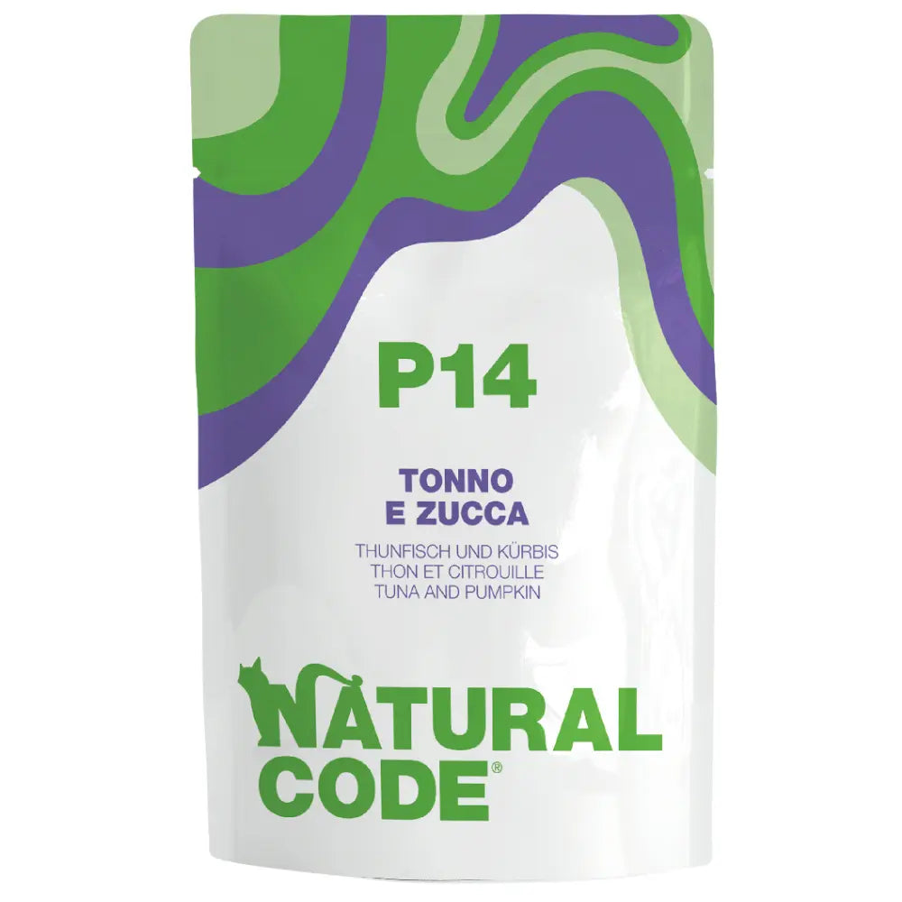 Natural Code Cat Wet Food Pouch Tuna & Pumpkin Adult 70g Natural Code