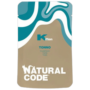 8033837552185, Natural Code Kitten Wet Food Pouch Tuna 70g, 1