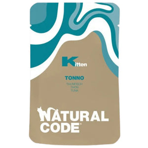 Natural Code Kitten Wet Food Pouch Tuna 70g Natural Code