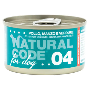 Natural Code Dog Wet Food Chicken, Beef & Vegetables Adult 90g Natural Code