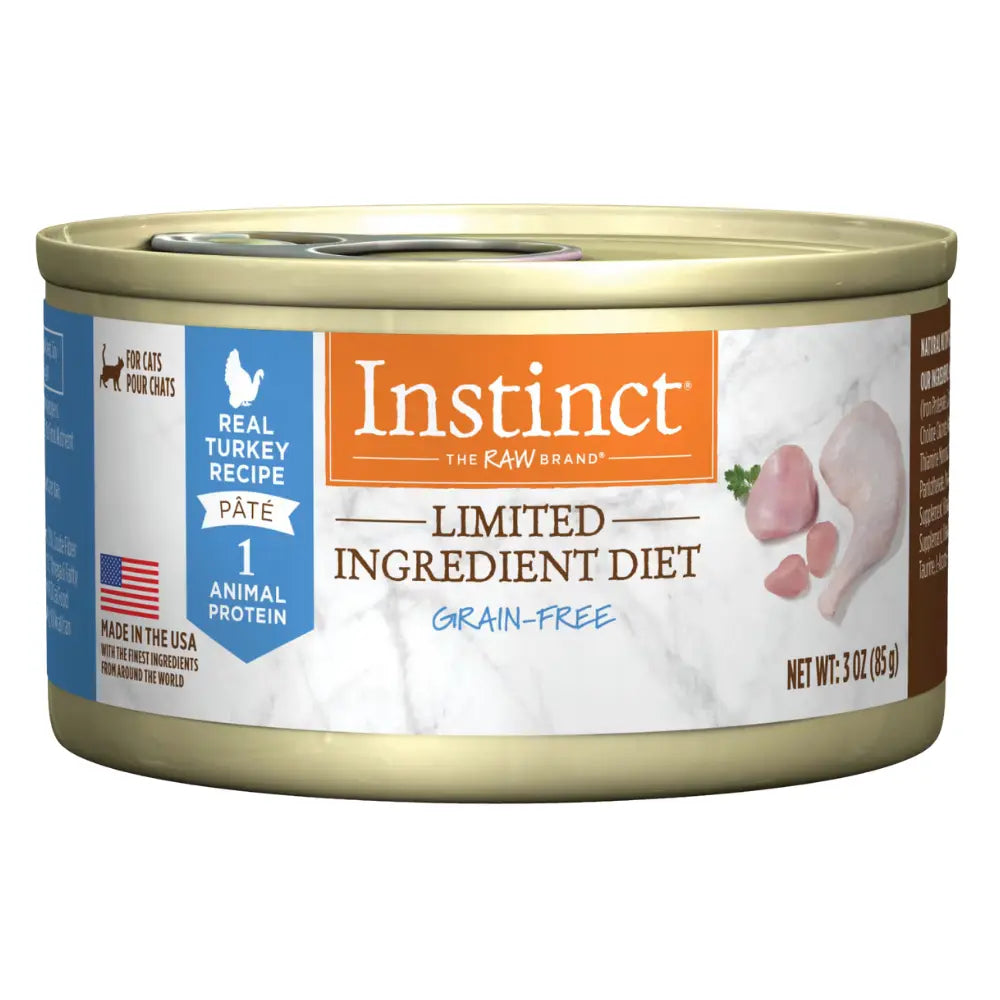 Instinct Cat Wet Food Complete Pate Cans Turkey 85g Instinct
