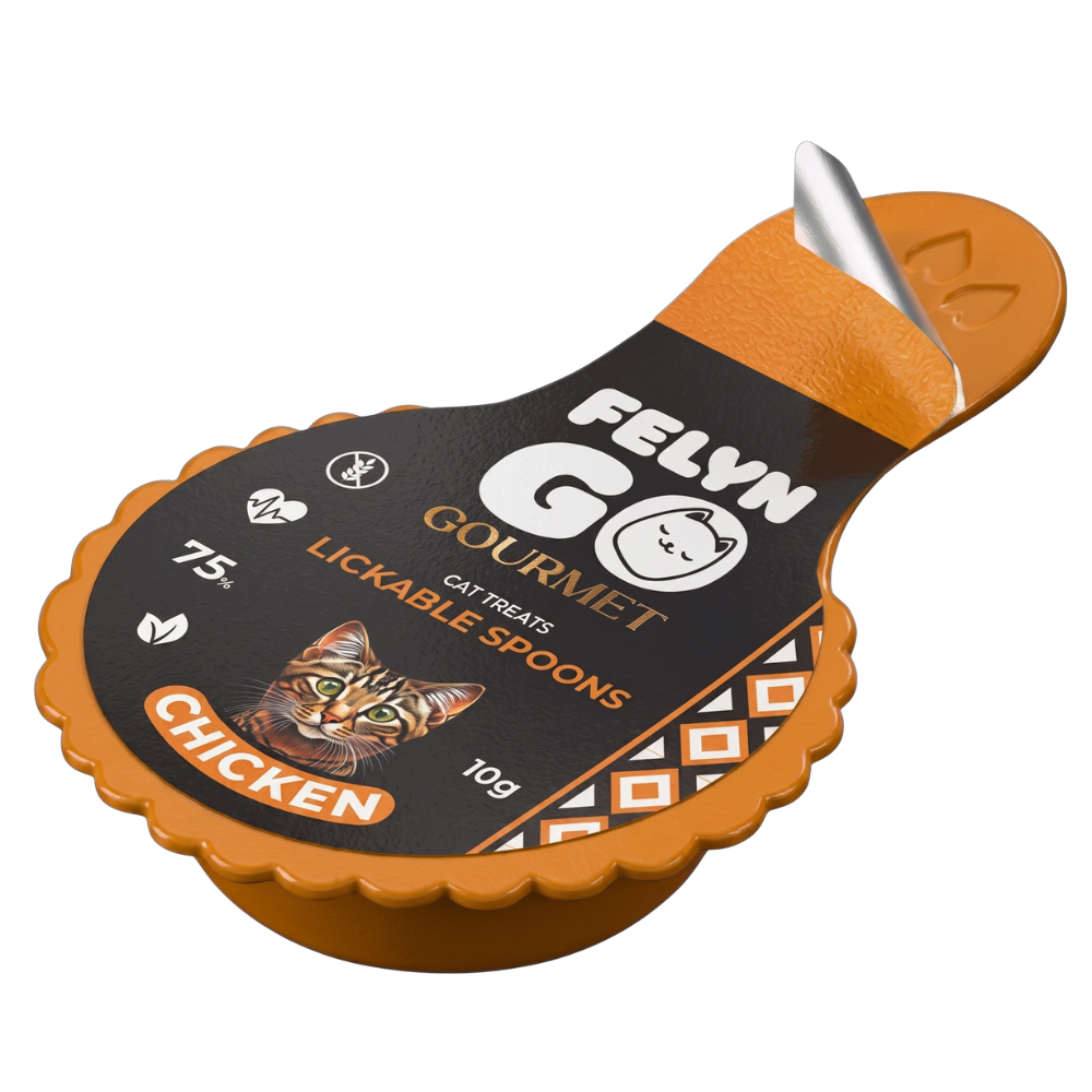 Felyn Go Gourmet Cat Treat Lickable Spoons Chicken & Beef & Tuna