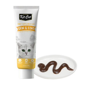 Kit Cat Skin & Coat Daily Supplement Gel 120g for Cat & Kittens Kit Cat
