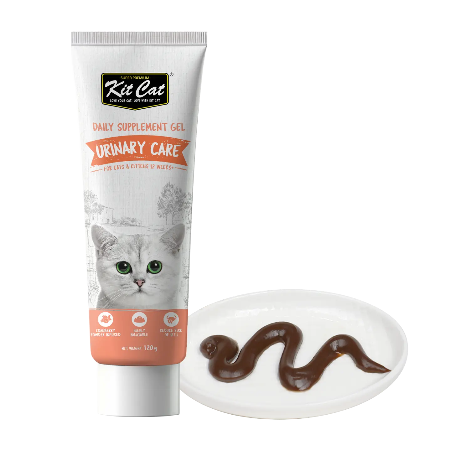 Kit Cat Urinary Daily Supplement Gel 120g for Cat & Kittens Kit Cat