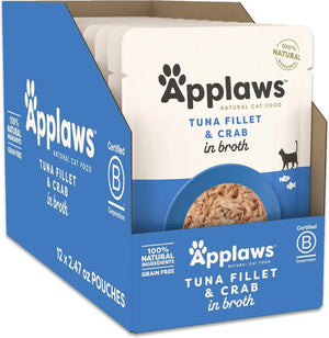 Applaws Cat Wet Food Pouch Tuna with Crab in Broth 70g Applaws
