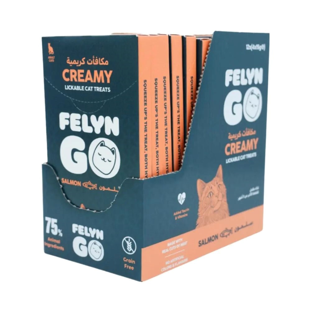 Felyn Go Cat Creamy Wet Treats Salmon Sachet 4x15g