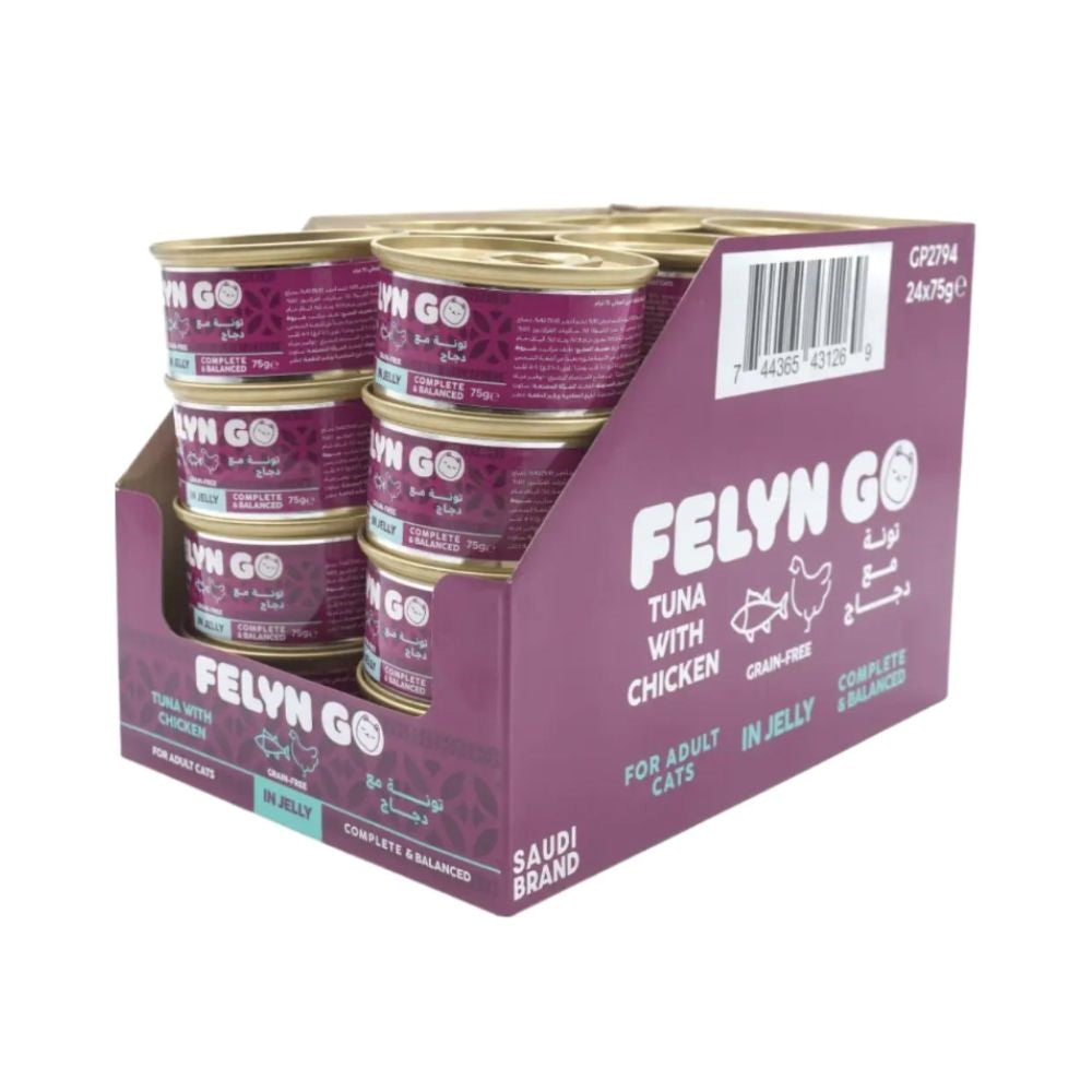 Felyn Go Cat Wet Food Tuna with Chicken in Jelly 75g