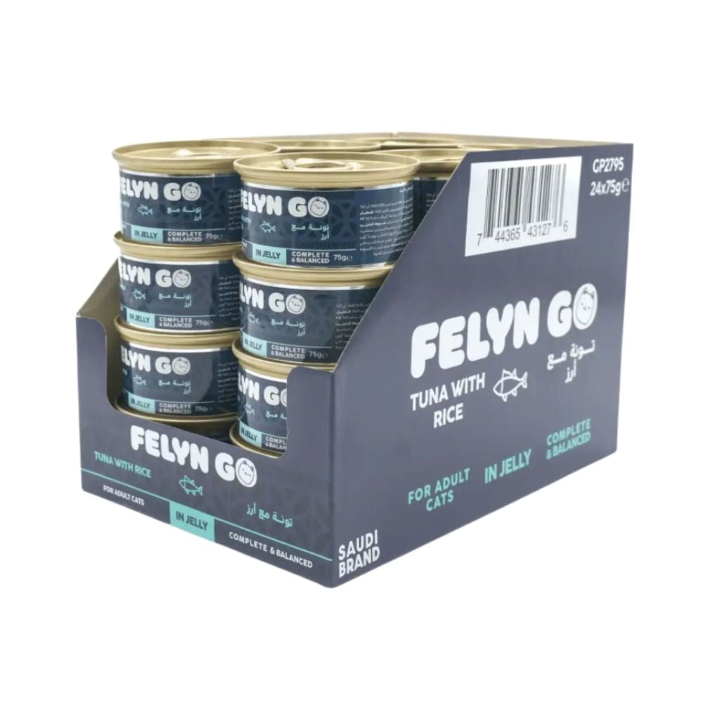 Felyn Go Cat Wet Food Tuna with Rice in Jelly 75g