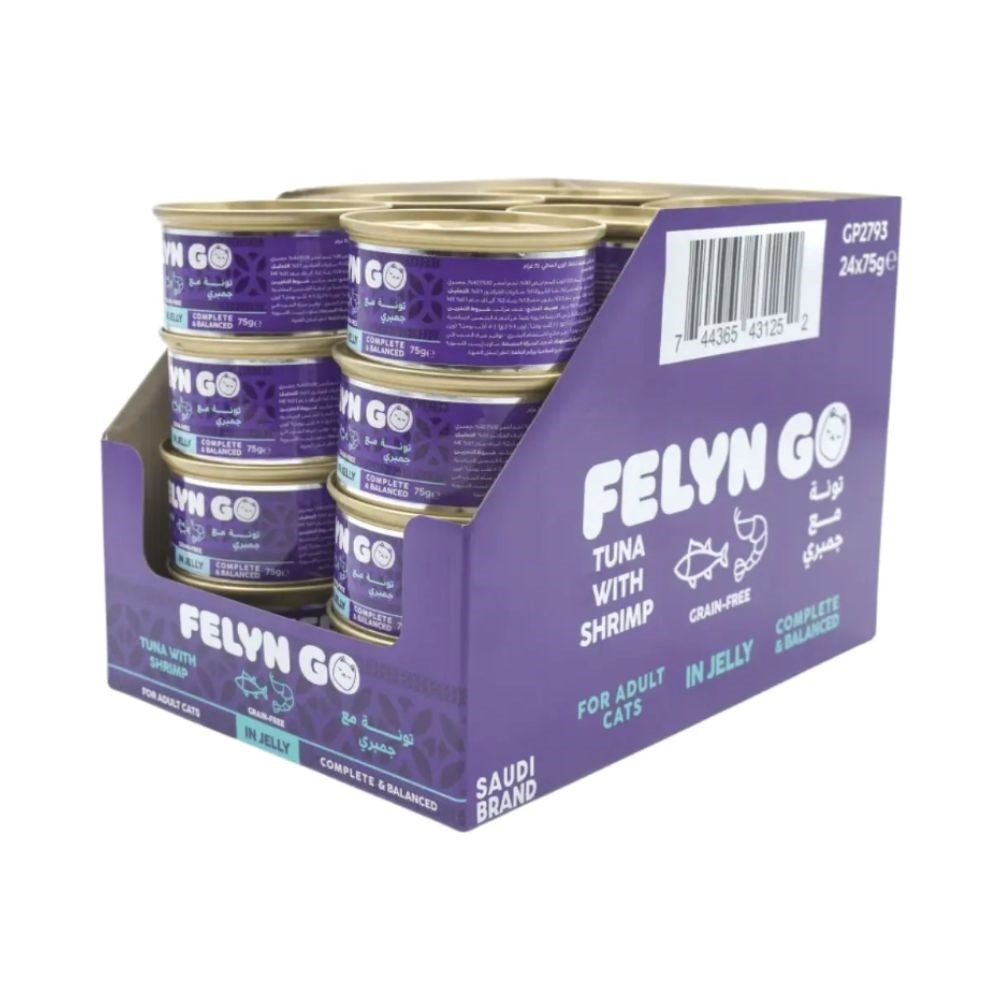 Felyn Go Cat Adult Wet Food Tuna with Shrimp in Jelly 75g