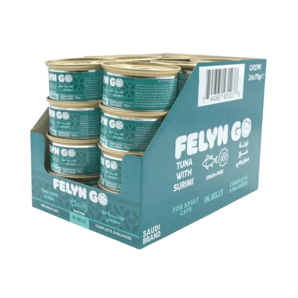 Felyn Go Cat Wet Food Tuna with Surimi in Jelly 75g