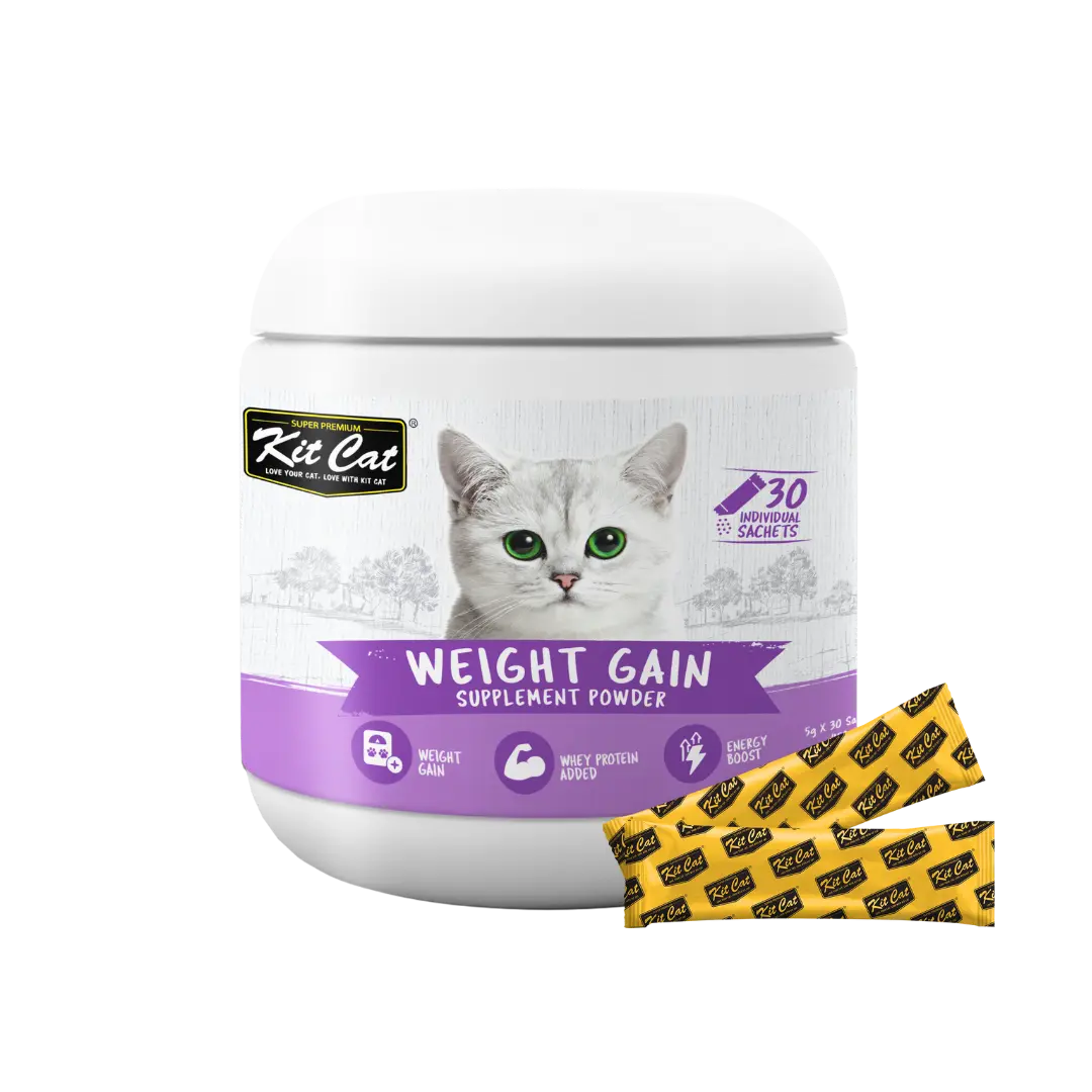 Kit Cat Weight Gain Supplement Powder 30 Sachets x 5g (150g) Kit Cat
