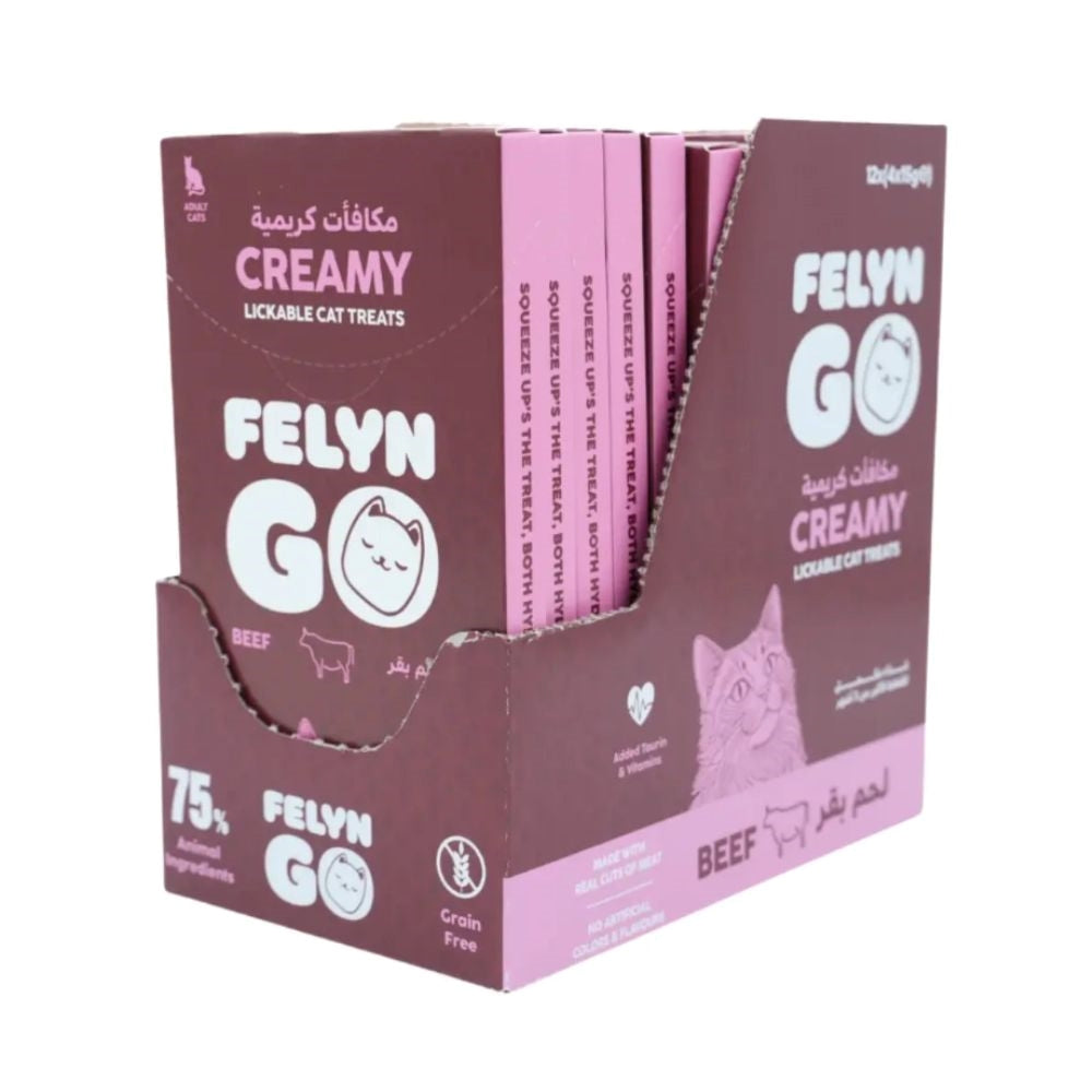 Felyn Go Cat Creamy Wet Treats Beef 4x15g