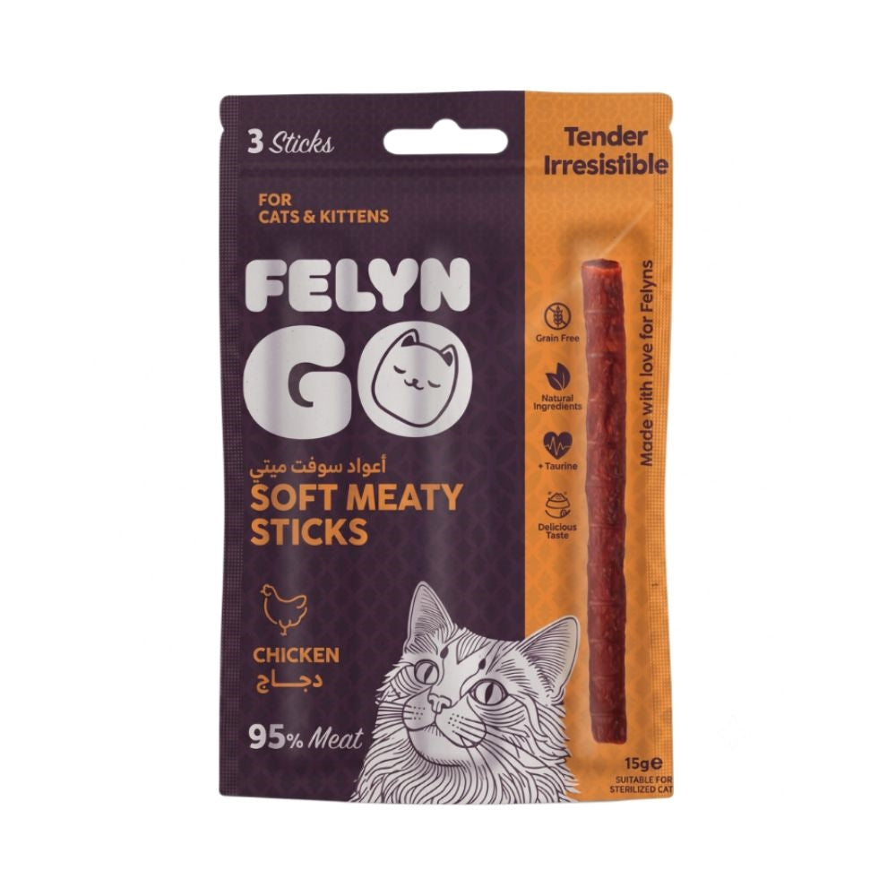 Felyn Go Cat Treat Soft Sticks Chicken 15g