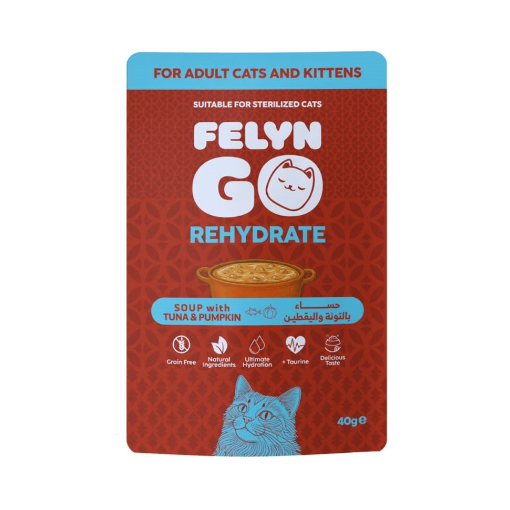 Felyn Go Rehydrate Cat Soup with Tuna & Pumpkin 40g