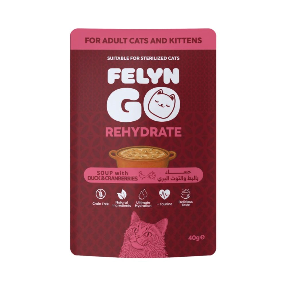 Felyn Go Rehydrate Cat Soup with Duck & Cranberries 40g
