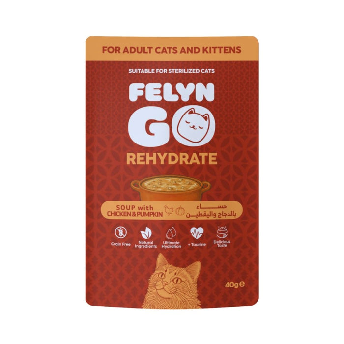 Felyn Go Rehydrate Cat Soup with Chicken & Pumpkin 40g