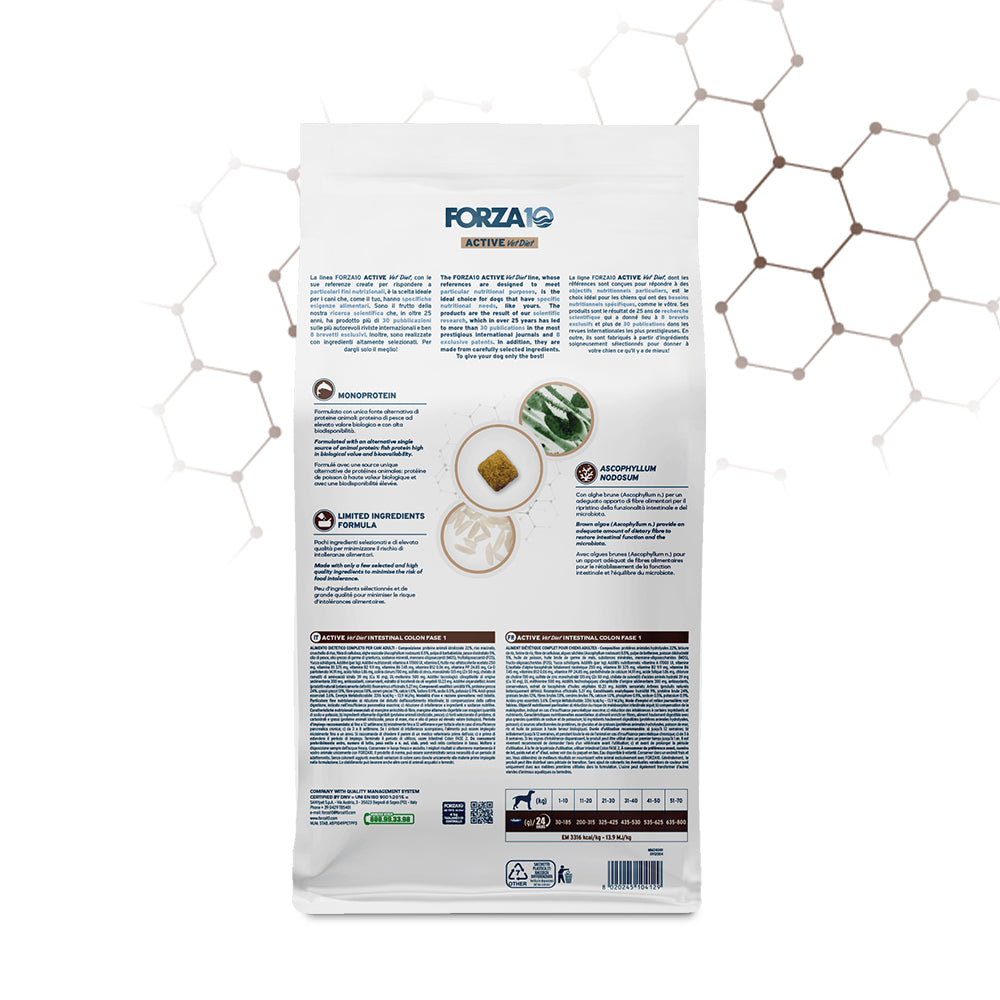 Forza10 Active Dog Dry Food Intestinal Colon Fase I Fish 4kg