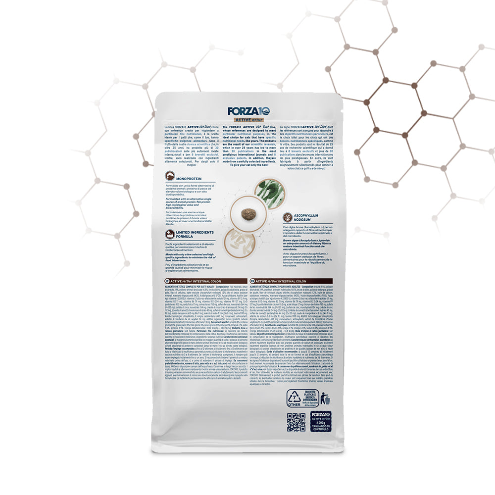 Forza10 Active Cat Dry Food Intestinal Colon Fish