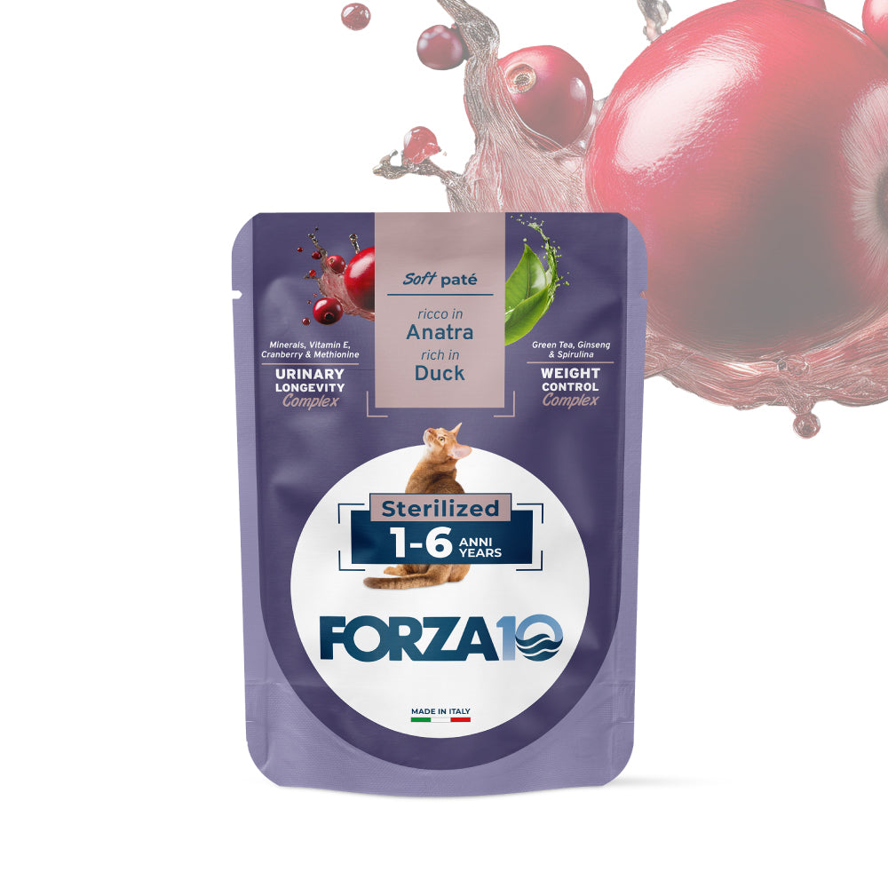 Forza10 Botanicat Sterilized Cat Wet Food Duck Pate Pouch