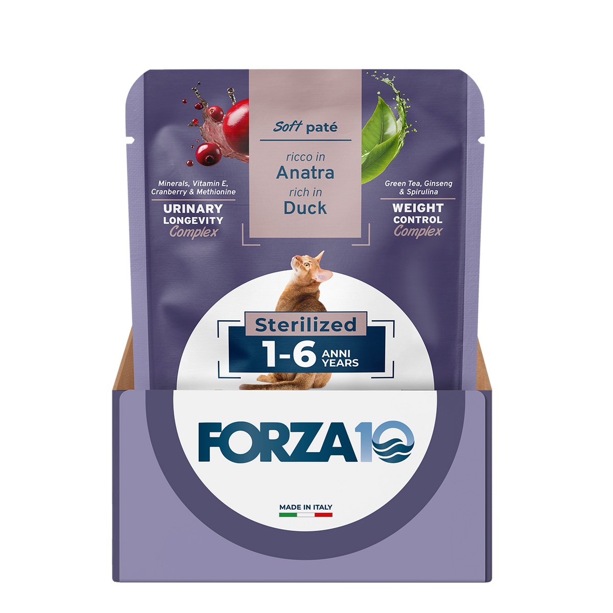 Forza10 Botanicat Sterilized Cat Wet Food Duck Pate Pouch