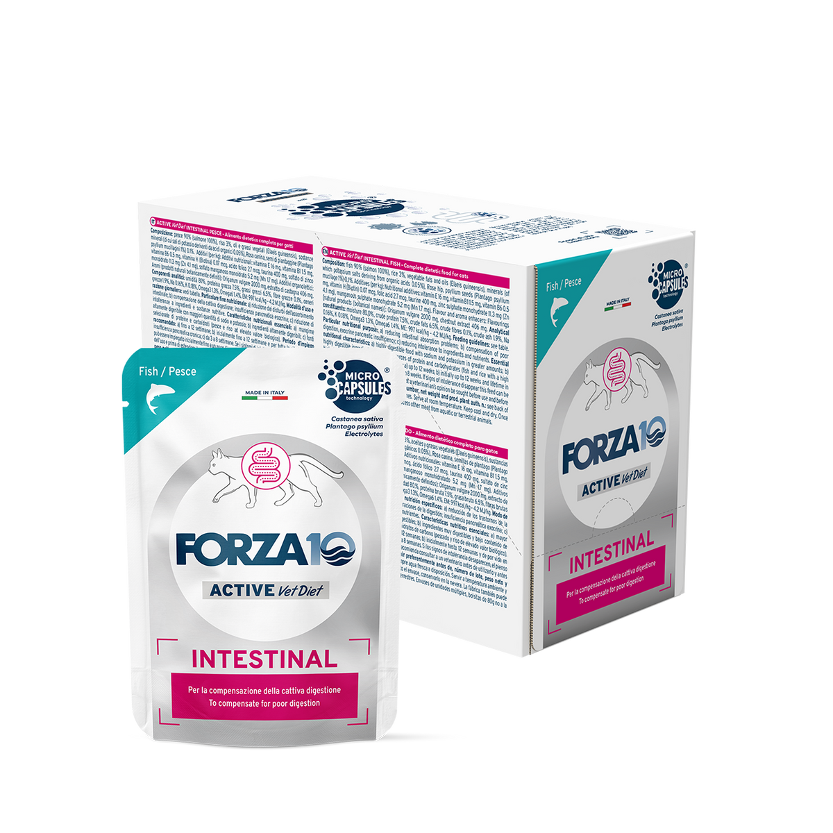 Forza10 Active Cat Wet Food Intestinal Fish Pouch