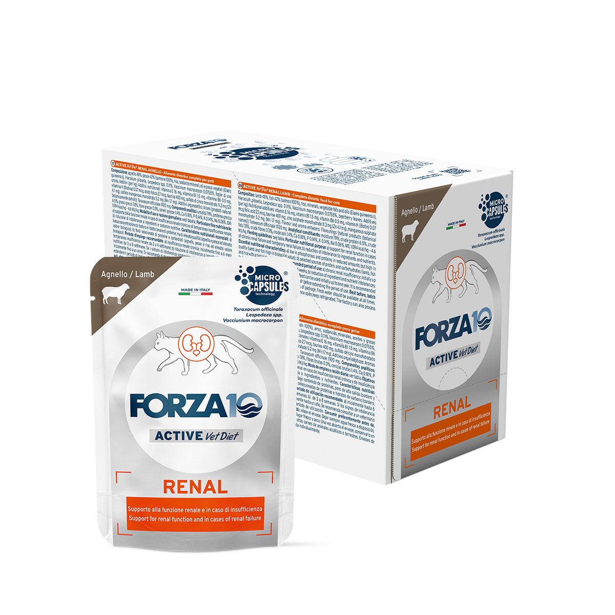 Forza10 Active Cat Wet Food Renal Lamb Pouch