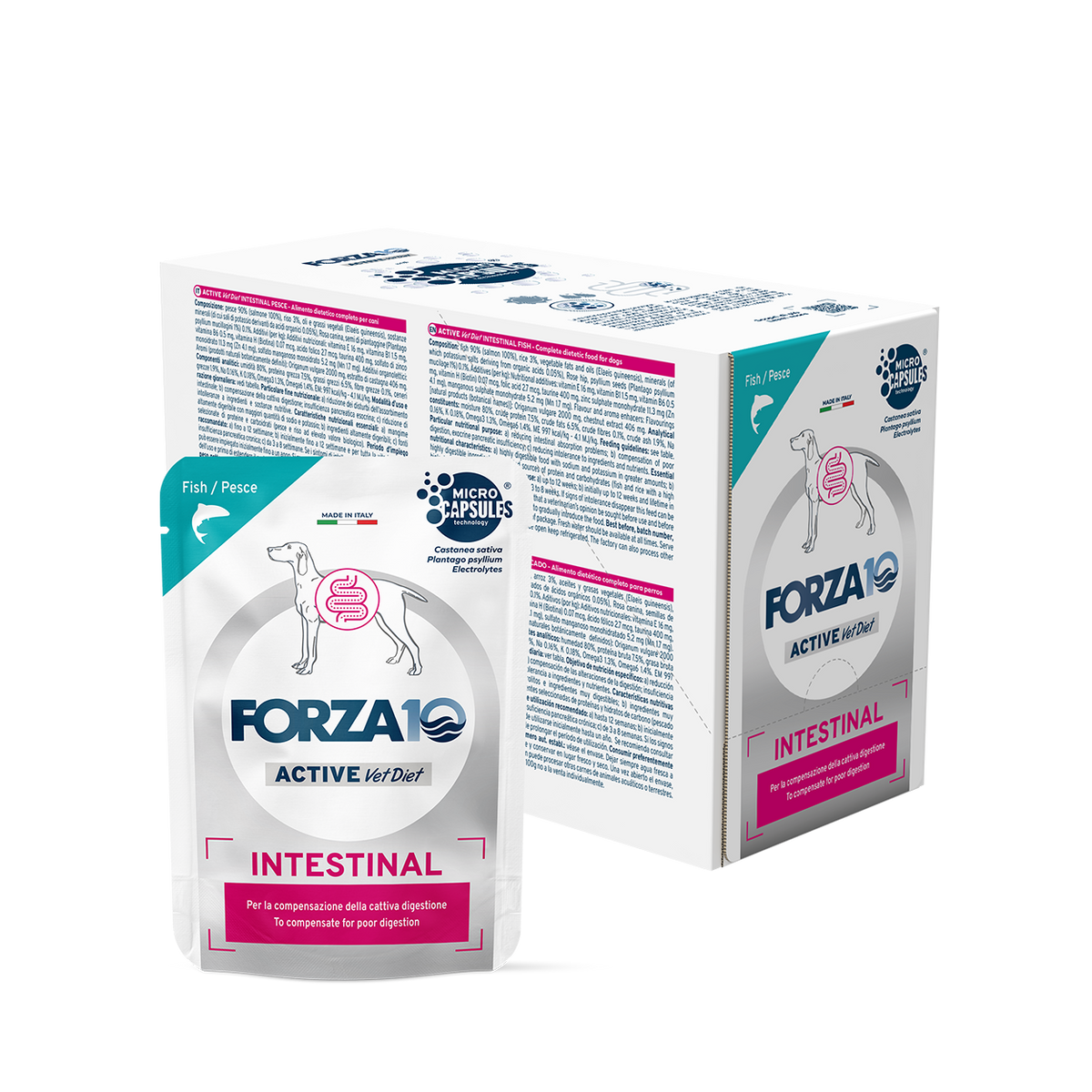 Forza10 Active Dog Wet Food Intestinal Fish Pouch