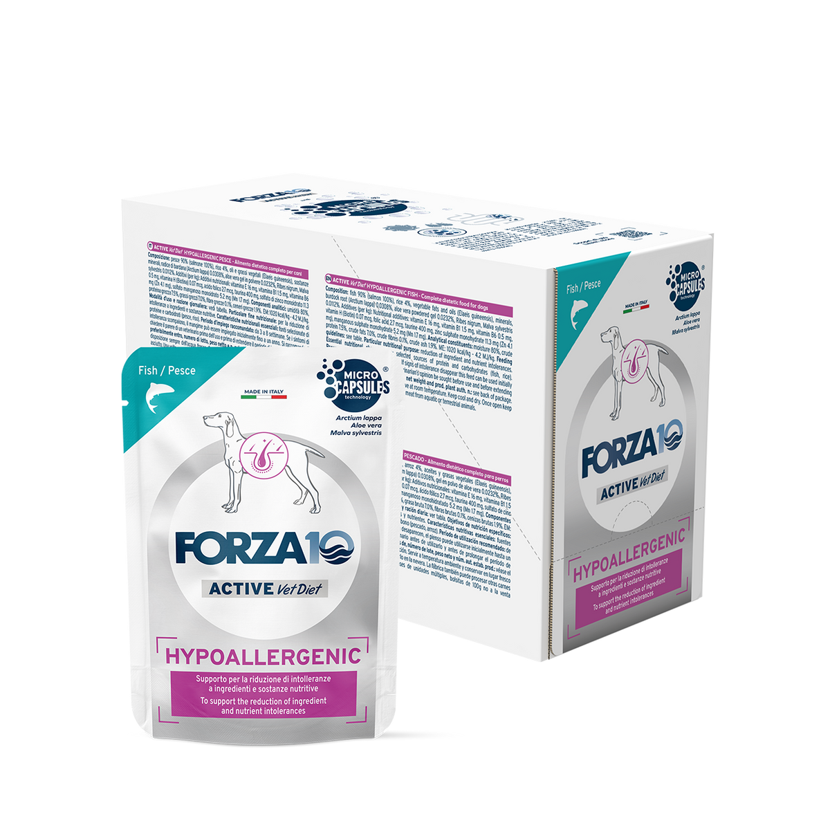 Forza10 Active Dog Wet Food Hypoallergenic Fish Pouch
