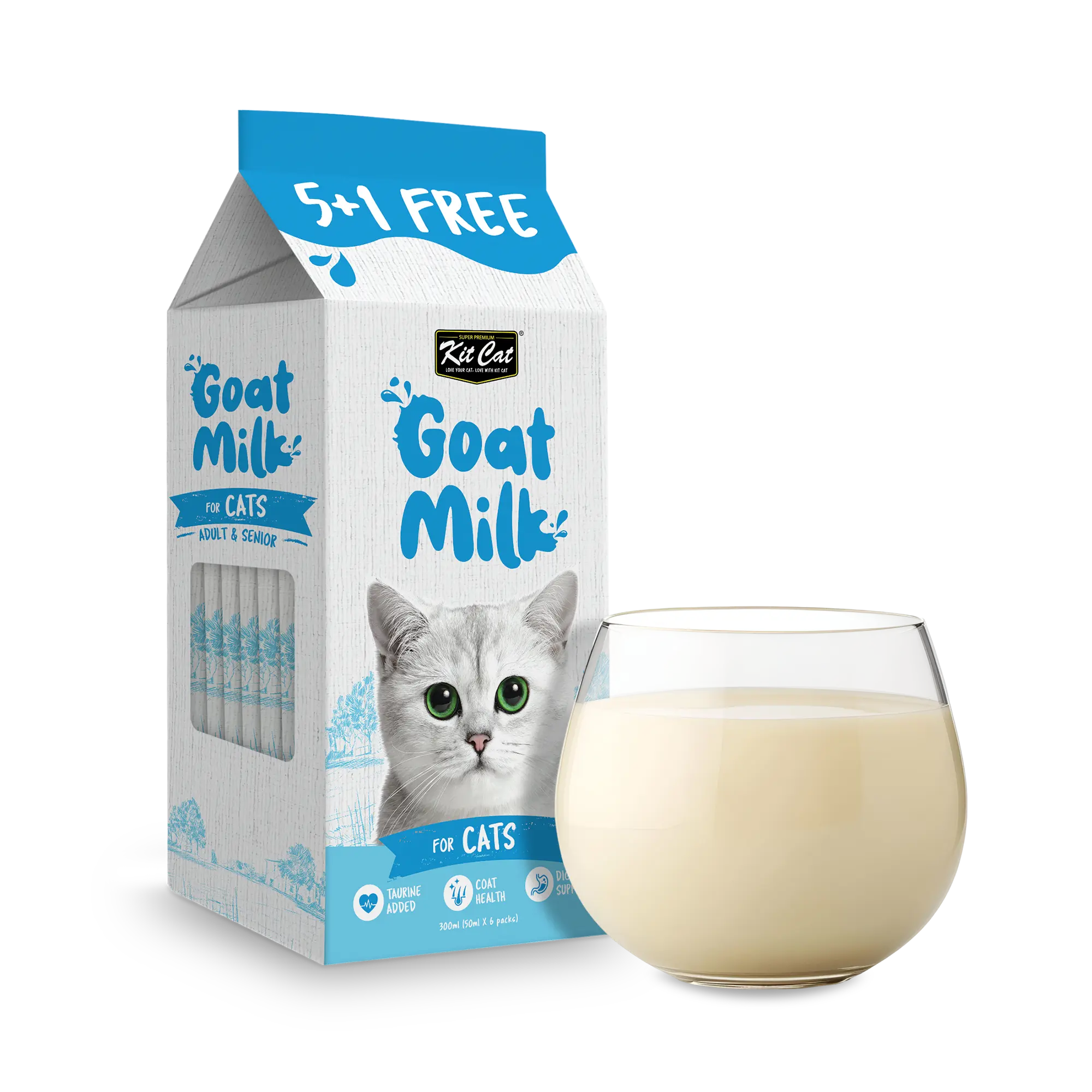 Kit Cat Goat Milk Supplement 6 x 50ml Kit Cat