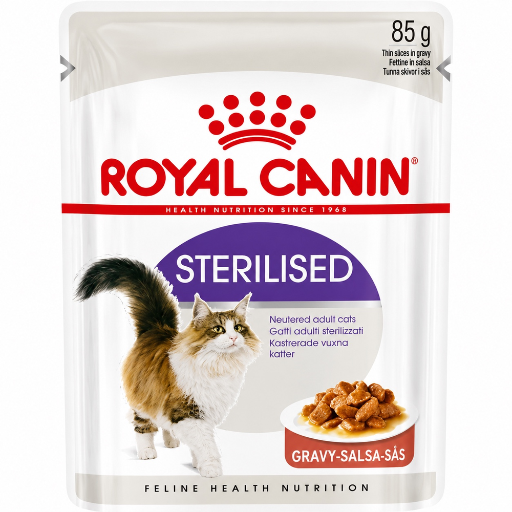 Royal Canin Sterilized Cat Wet Food in Gravy 12 x 85g