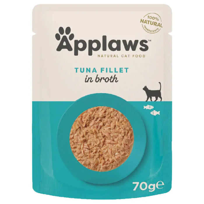 5060708563158, Applaws Cat Wet Food Pouch Tuna Fillet in Broth 70g, 1