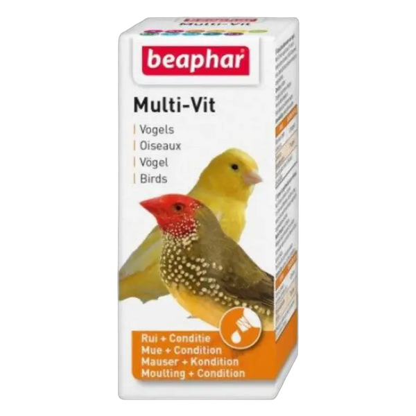 8711231109111, Beaphar Birds Multi Vitamin Liquid Drops 20ml, 1