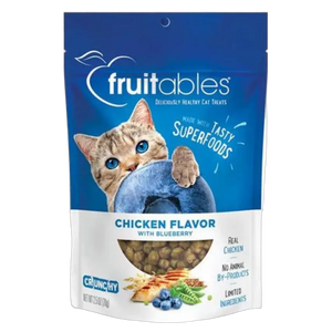 852978008492, Cat Treats Chicken Flavor with Blueberry Fruitables 70g, 1