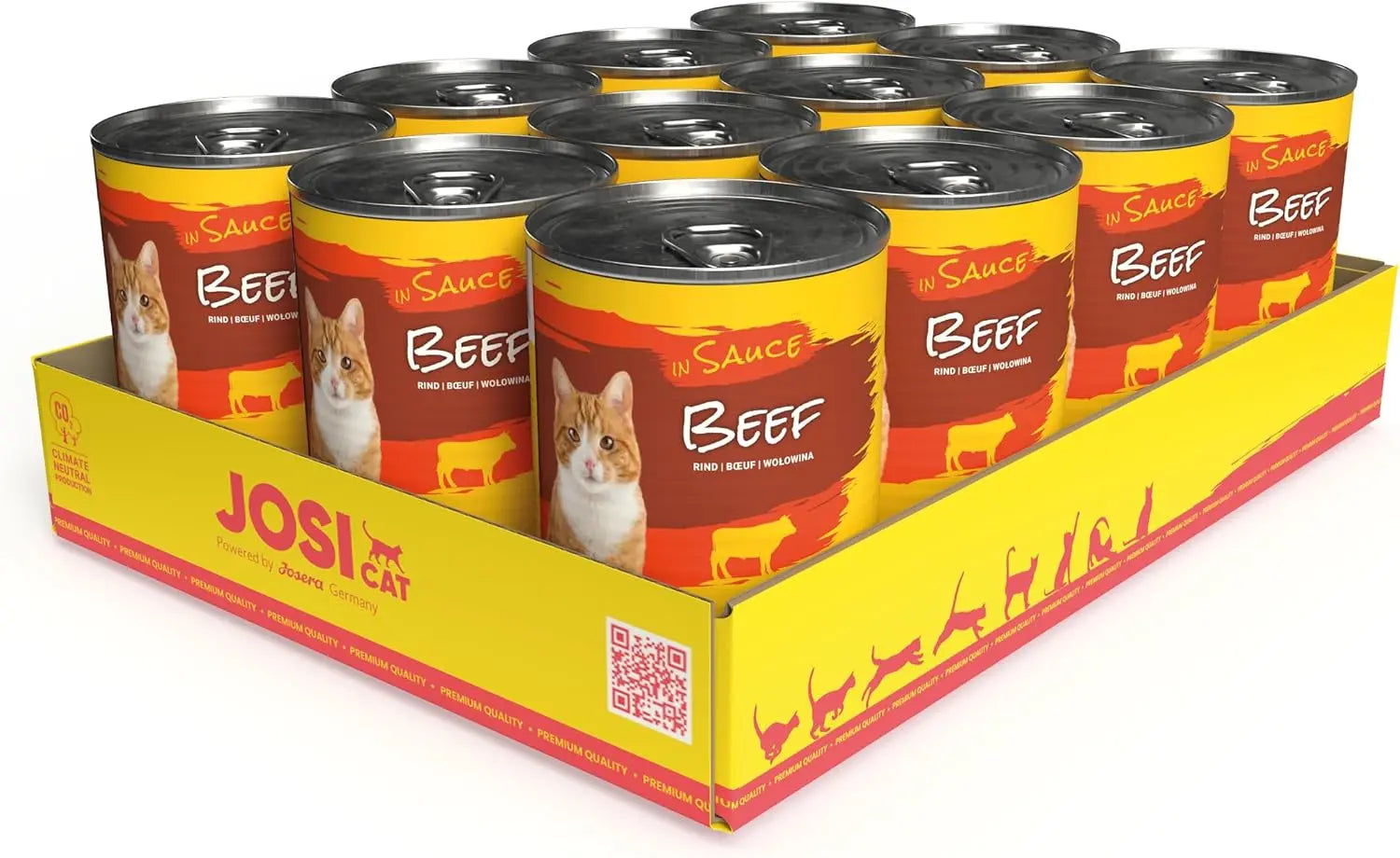 JosiCat Wet Food Beef in Sauce 415g Josi Cat