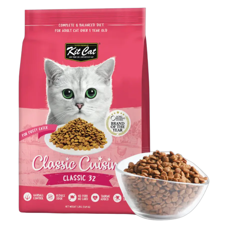 8858788709255, Kit Cat Dry Food Classic 32 Taurine Added, 1