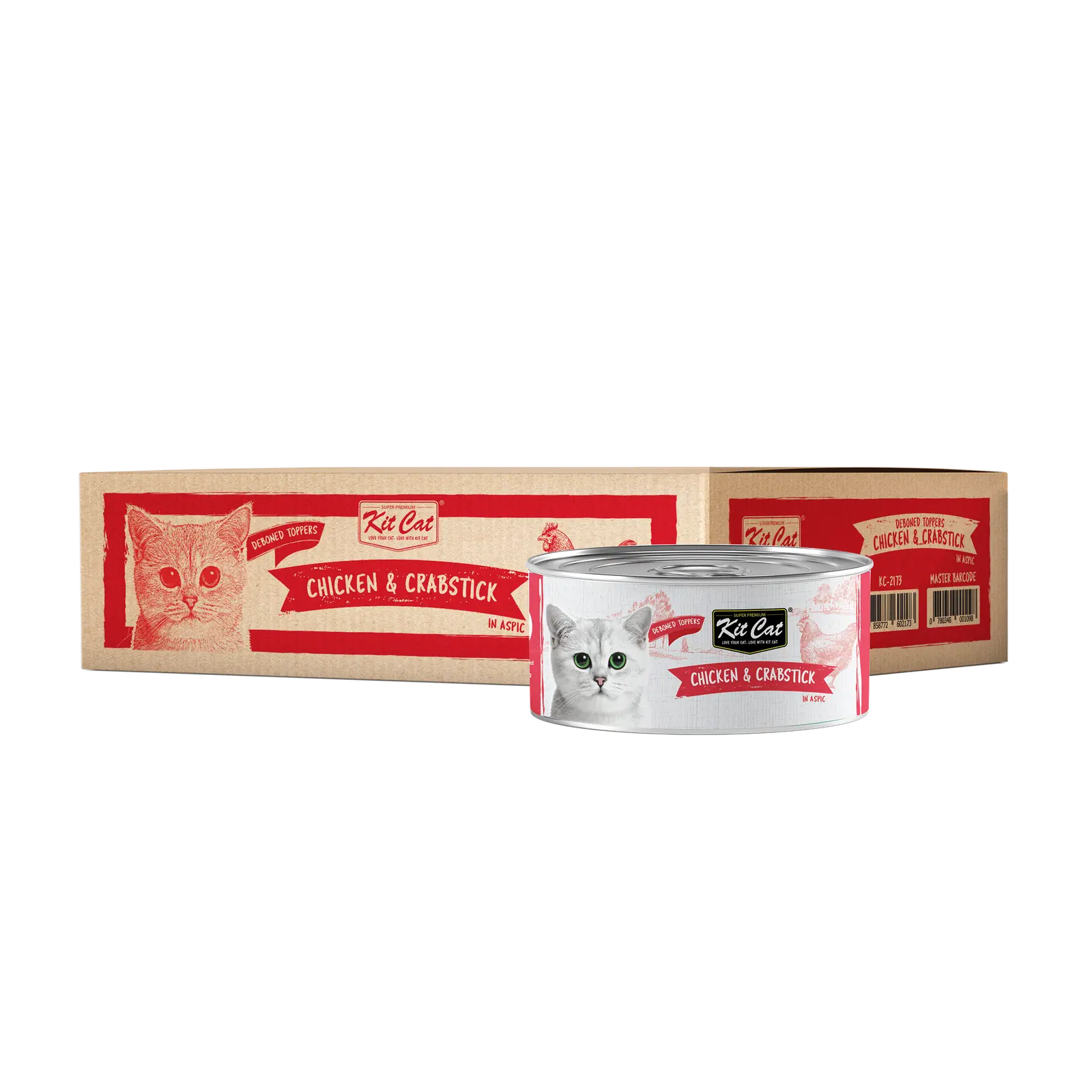 Kit Cat Deboned Wet Food Chicken Crabsticks 80g - Pawzi