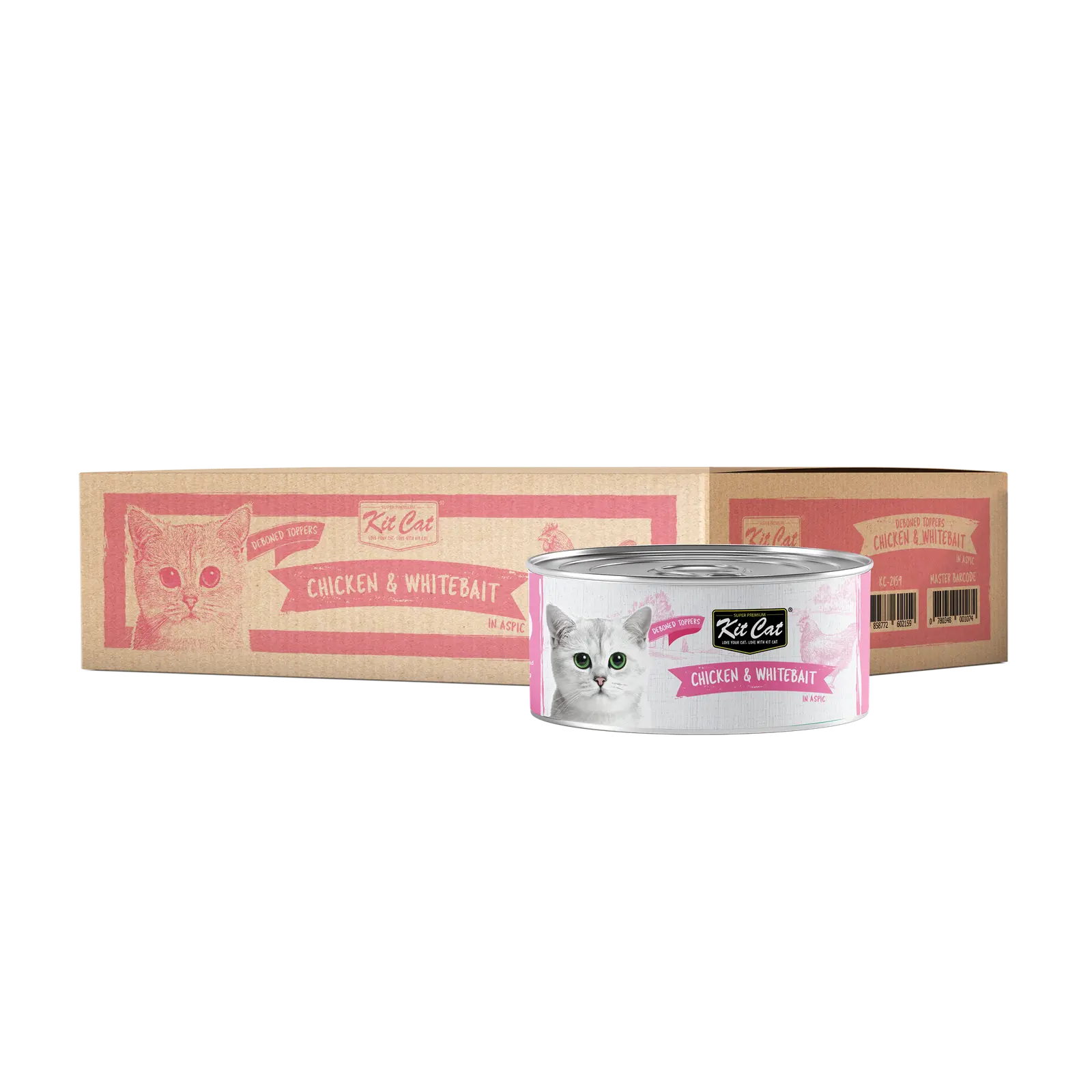 Kit Cat Deboned Wet Food Deboned Chicken Whitebait 80g Kit Cat