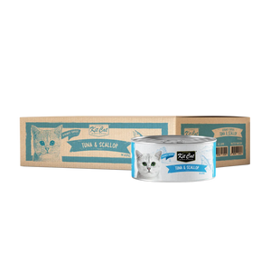 Kit Cat Deboned Wet Food Tuna Scallop Topper 80g Kit Cat