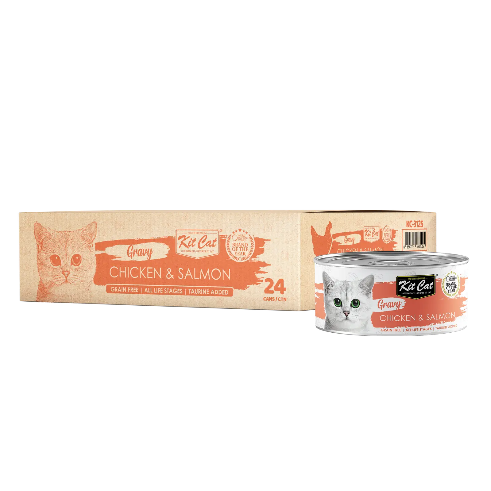 Kit Cat Gravy Wet Food Chicken Salmon 70g Kit Cat