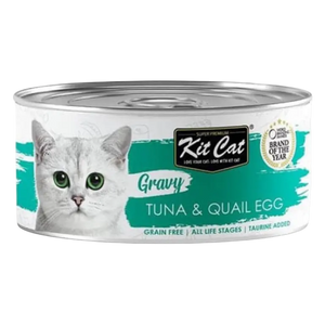 8858772603170, Kit Cat Gravy Wet Food Tuna Quail Egg 70g, 1