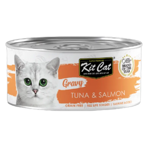 8858772603187, Kit Cat Gravy Wet Food Tuna Salmon 70g, 1