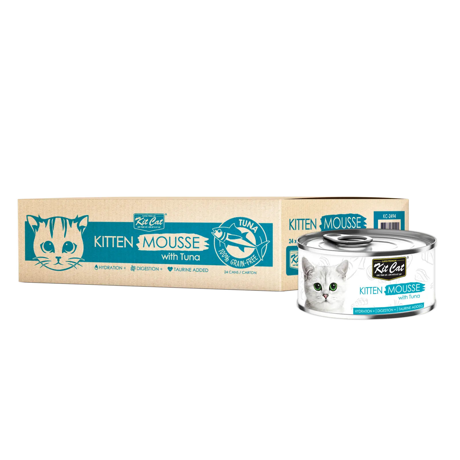 Kit Cat Kitten Wet Food Tuna Mousse 80g Kit Cat