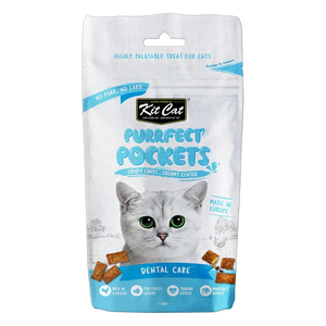 780348007656, Kit Cat Purrfect Pockets Dry Treat Dental Care 60g, 1