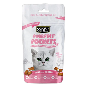 780348007601, Kit Cat Purrfect Pockets Dry Treat Hairball Control 60g, 1