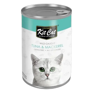 763163284433, Kit Cat Wet Food Tuna & Mackerel 400g, 1