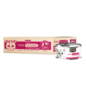 Kit Cat Tuna Mousse with Chicken Toppers 80g Kit Cat
