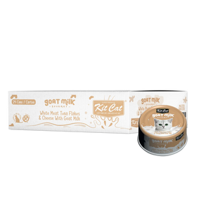 Kit Cat Wet Food White Meat Tuna Flakes Cheese with Goat Milk 70g Kit Cat