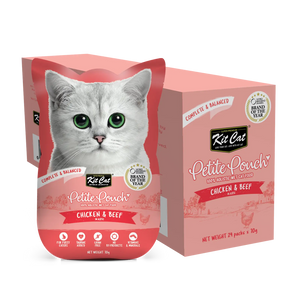Kit Cat Complete Wet Food Petite Pouch Chicken Beef 70g Kit Cat